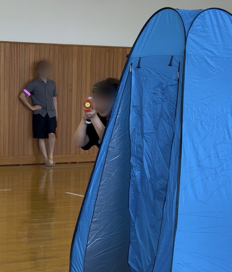 親子で並んで狙う